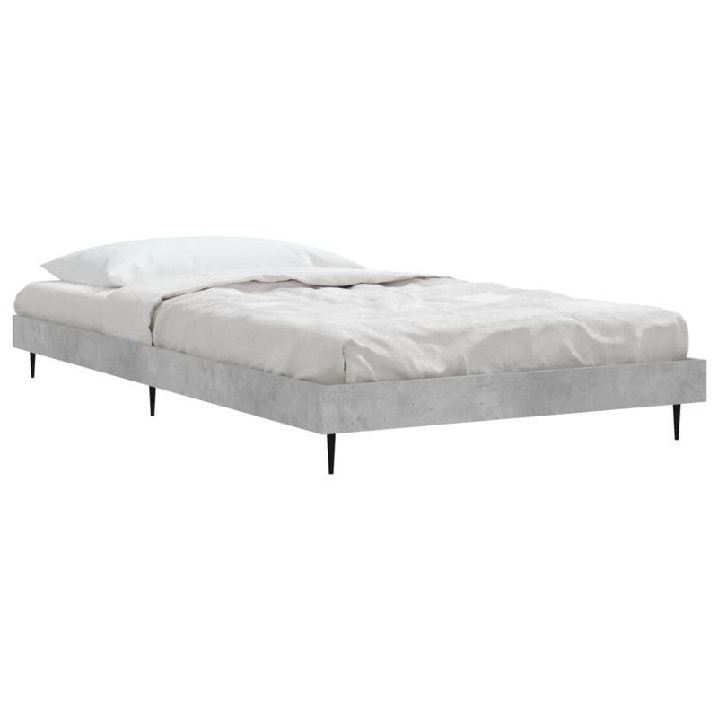 Loginov Bed Frame, Concrete Grey, 90 x 200cm