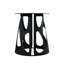 60.3" Round Dining Table, Black Metal Base, Sintered Stone Top For 6-8, 31.5" Turntable, And Stylish Table With Iron Rotating Disc, Finish
