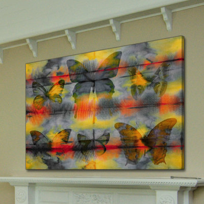 « papillons flottante » par parvez taj,-reproduction d’art sur toile tendue