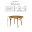 Berenike Round Solid Wood Dining Table With 4 Drea Chairs - Farmhouse Style-188894697