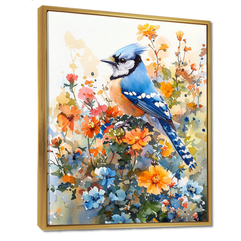 Batchelder - animaux, impressions sur toile, H 40 po x l 30 po, Impression encadrée flottante, Doré