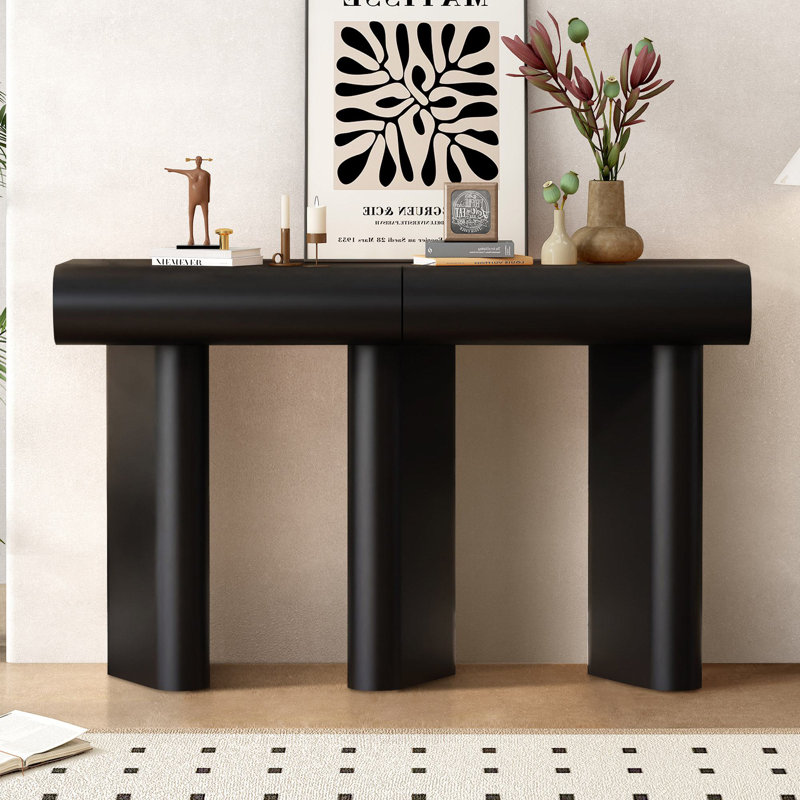 Beaumont 47.6'' Console Table, Black
