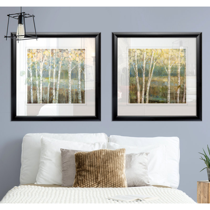 " Nature " 2 - Pieces, Black Framed