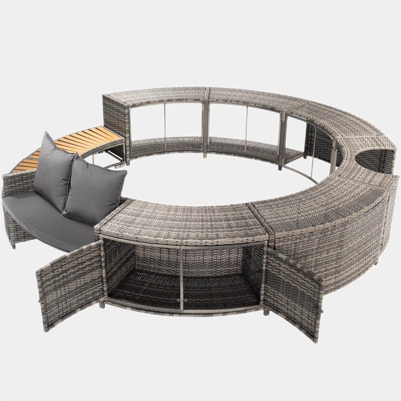 Acropolis Hot Tropical Tub Surround with Seat