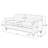 Aimo 73" Wide Tufted Back Sofa-83453802