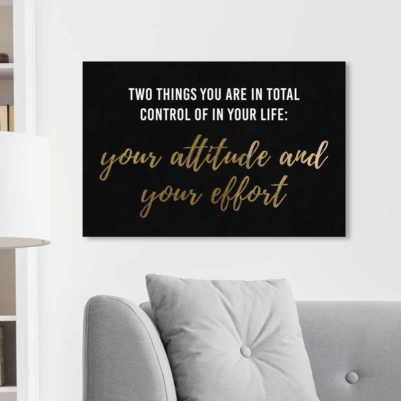 «Attitude and Effort», reproduction d'art sur toile, H 20 po x l 30 po, Toile tendue, Sans cadre