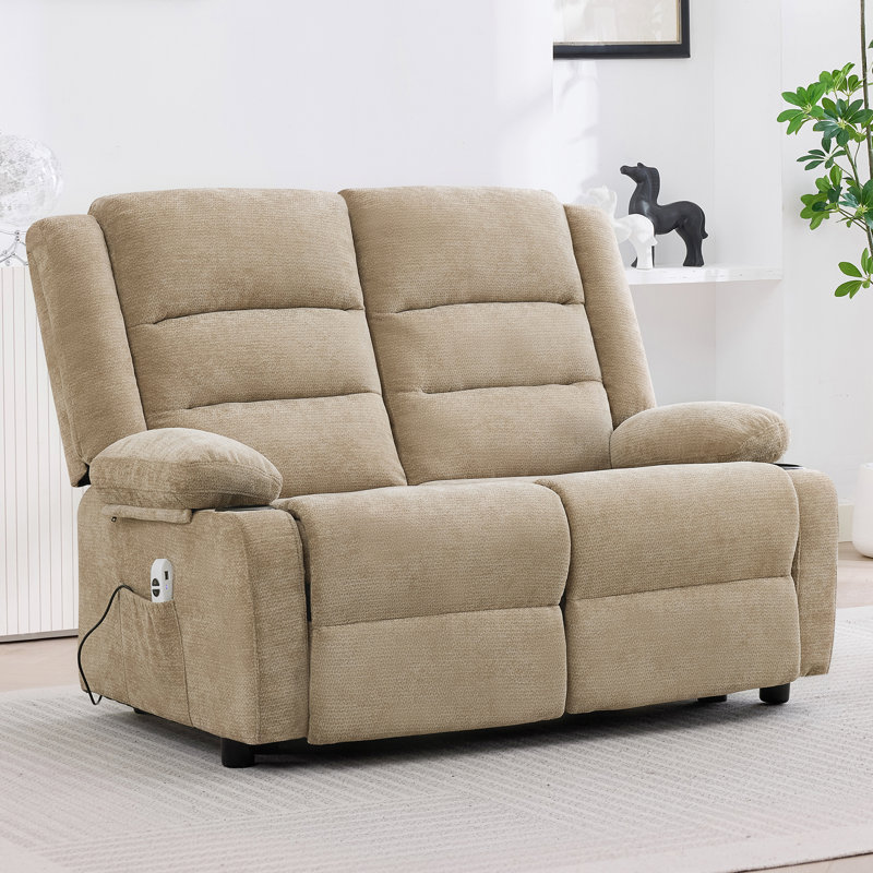 Causeuse 52 po, Chenille brun