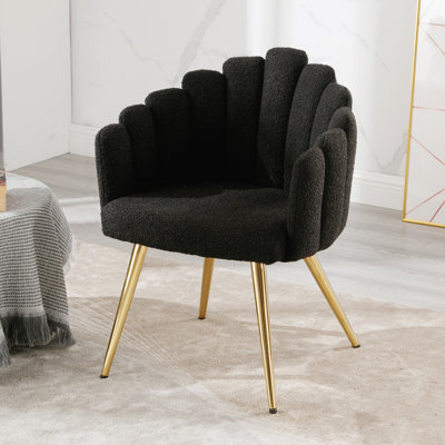 Chittum Armchair Upholstered Leisure Accent Chair Artistic Armchair with Metal Legs
