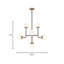Eight Light Small Chandelier