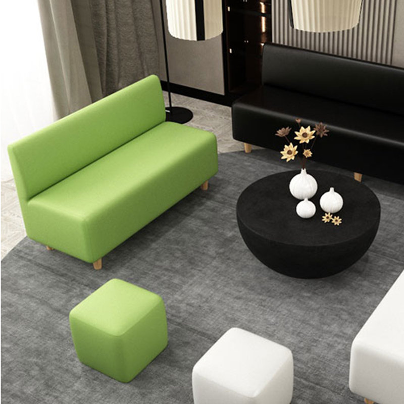 Canapé de salon simple et moderne, Similicuir vert pâle