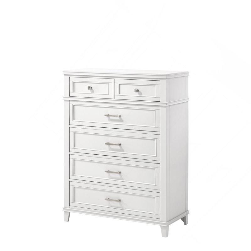 Commode blanche 5 tiroirs, Blanc