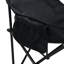2 chaises de camping d'extérieur pliables / portatives, sac de transport, noir-1935705848