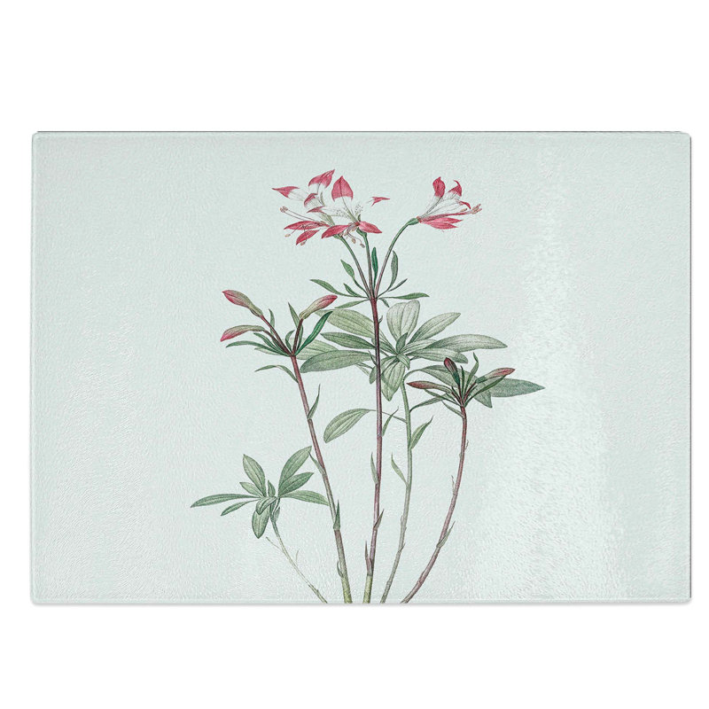 Glass Lily of The incas by Pierre-Joseph Redoute Chopping Board, 39 cm W x 28.5 cm L