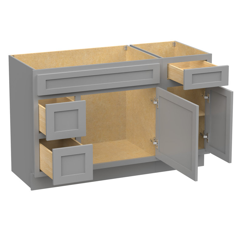 51'' Single Bathroom Vanity Base Only, Gray