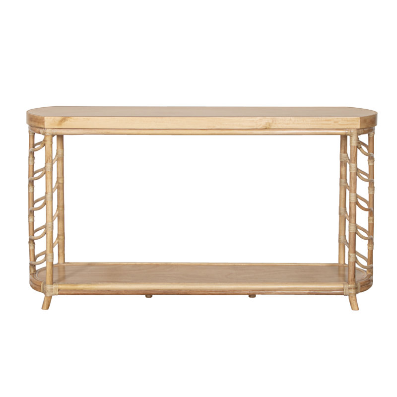 60 in. Solid Wood Console Table, Natural