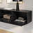 Modern Black Floating TV Stand up to 90" TV Wall Mount Media Console