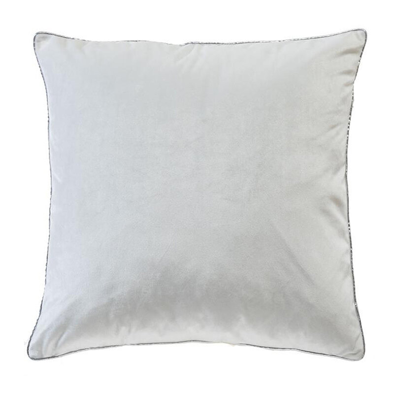 Housse de coussin Noah, Blanc / argent