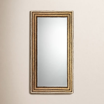 30" Seagrass Accent Mirror
