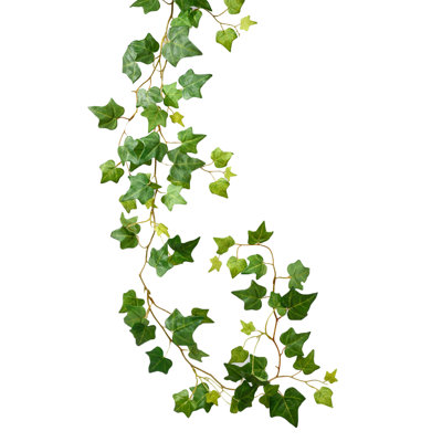 Primrue 12 Artificial Ivy Garland. Fake Ivy Vines With Green Leaves, Faux Hanging Plants Realistic Greenery For Bedroom Wall Decor, Use As Home Decora