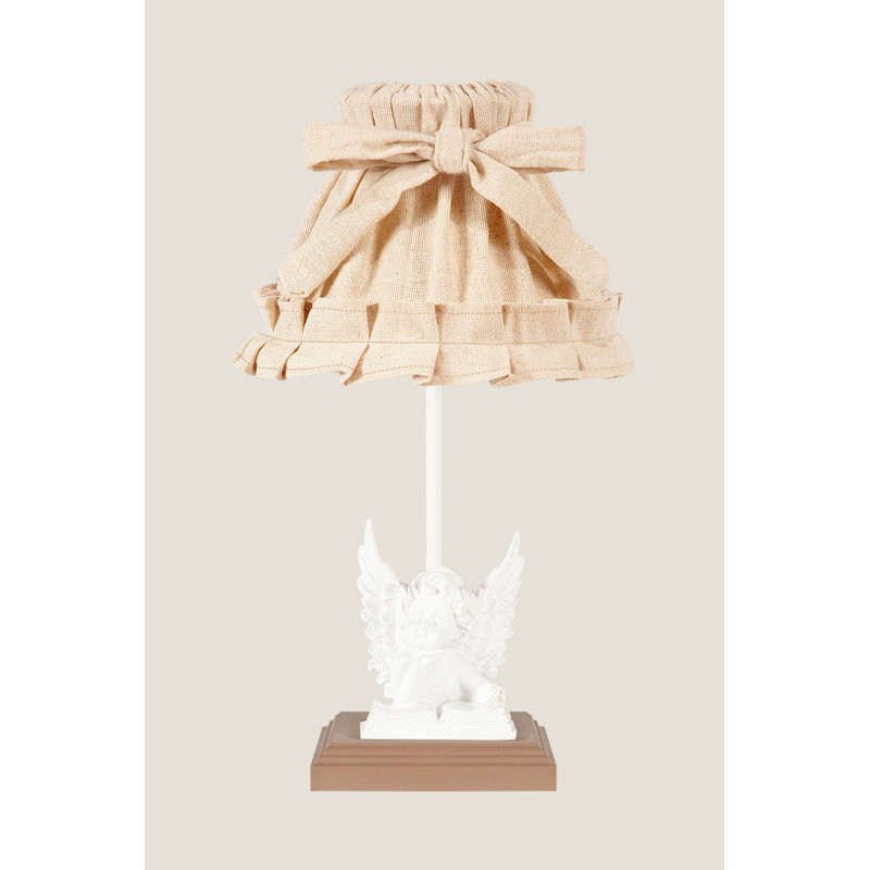 Lampe de table 16,5 po, Brun, Beige