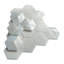 Aurora Glossy 3" x 3" Glass Hexagonal Mosaic Tile-1834716234