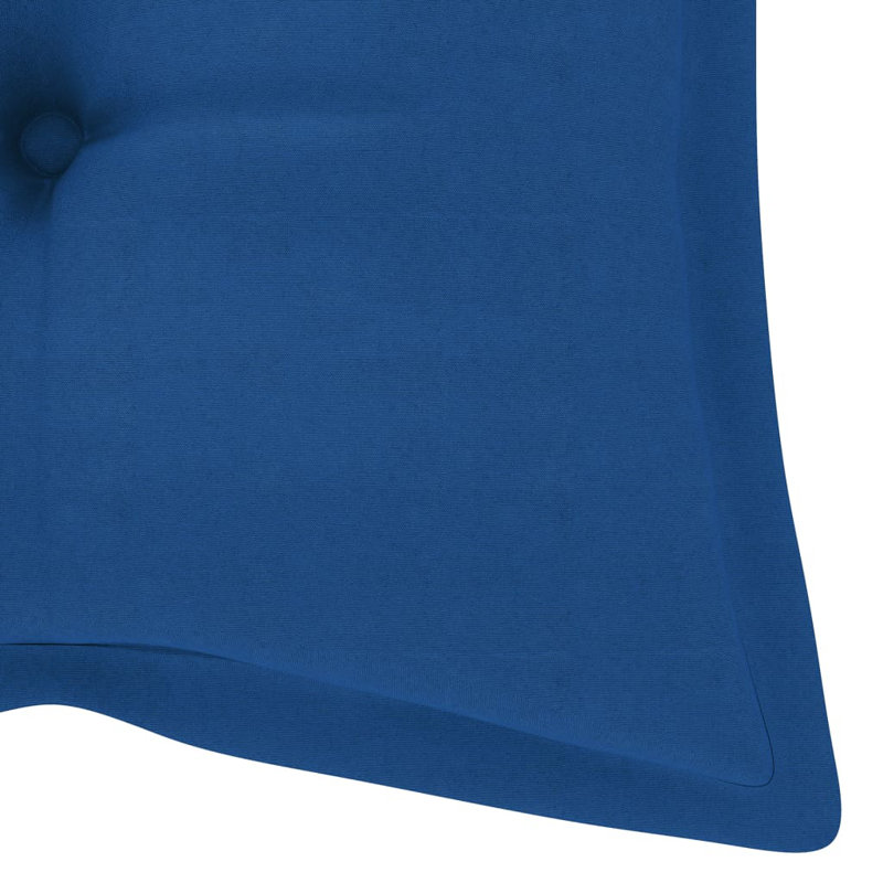 Banc de jardin en rotin / bambou Wingert, Bleu