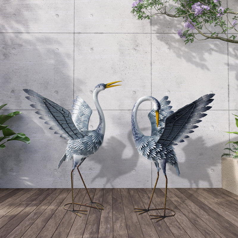 Décoration de jardin en métal pour jardin, ensemble de 2