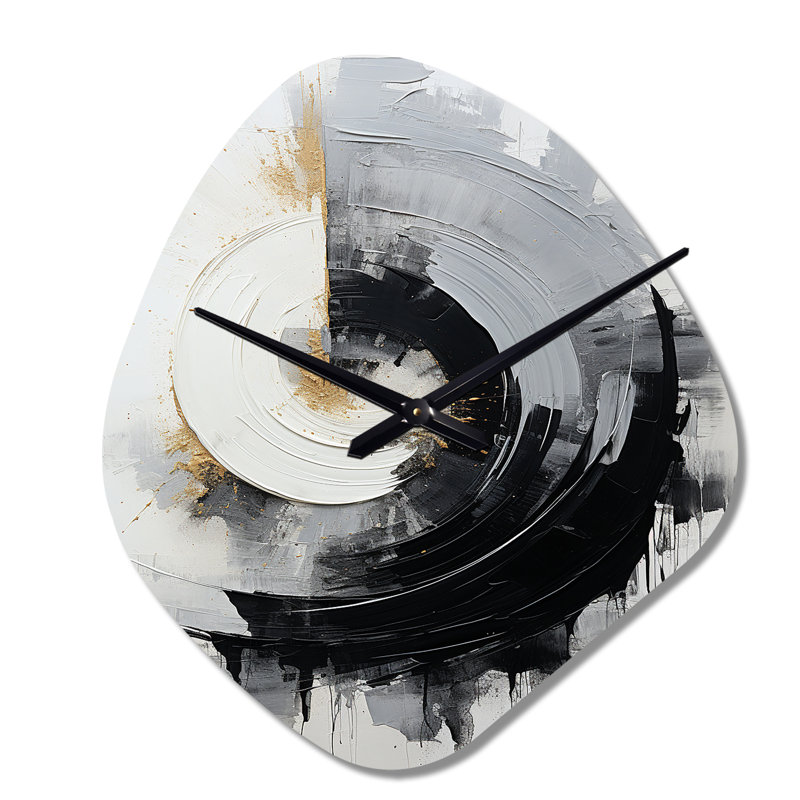 Noir et blanc Zen Spiral II - Abstract Spirals, Petit