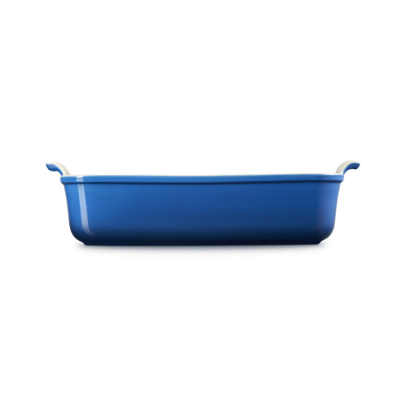 Le Creuset Stoneware Heritage Deep Rectangular Lasagna Dish, 6.75 Qt., Cerise, Marseille