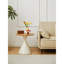 TABLE RONDE BLANC + BOIS
