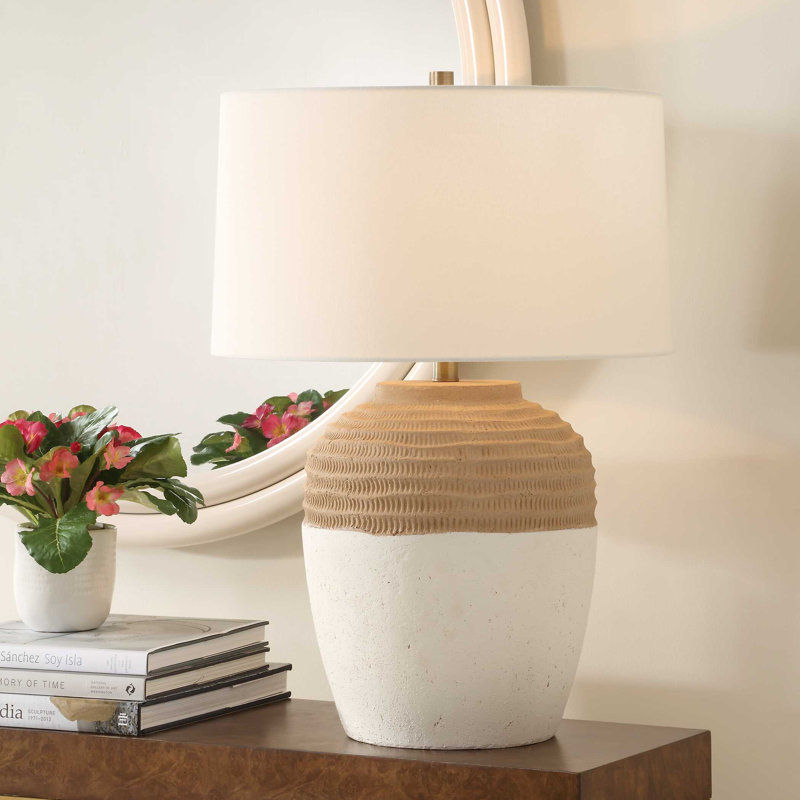 Lampe de table en terre cuite Uttermost Bellaby