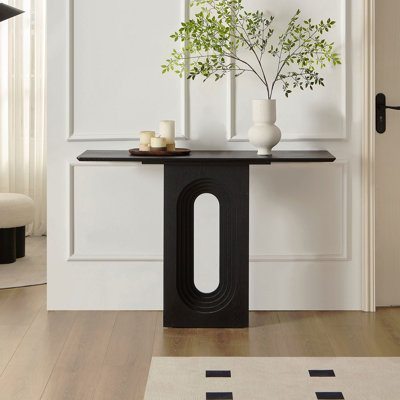 Console étroite avec design bouclé unique