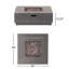 Foyer carré en fer - 50 000 BTU (39 pouces, gris clair)