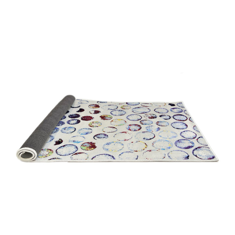 Tapis oriental blanc / mauve Alantis, Rond 4 pi