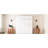 White Space - Saving Foldable Queen Size Wall Bed, With A Smooth Folding Mechanism And Storage Cabinets Three Top Cabinets, Triple Tier Shelf, Comfortable Mattress Support System