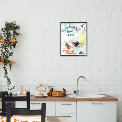 Why Limit Happy To An Hour Framed Giclee, design by Femvisionary