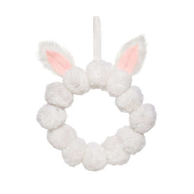 Ornement couronne de lapin en tissu