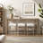 Frosted Glass Console Table With 3 Stools