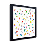 'Happy Pills' Framed Print Wall Art