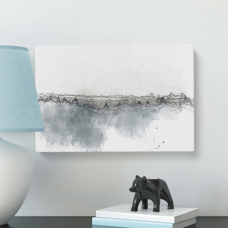 Misty Forest In France In Abstract - Wrapped Canvas Print, 60cm H x 91cm W x 3cm D