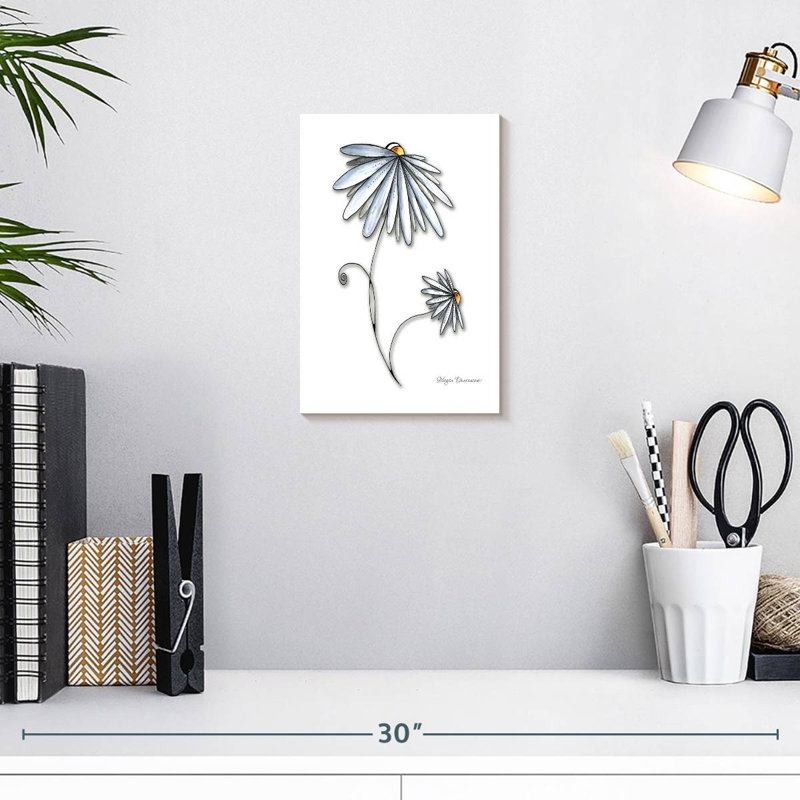 Harnek Two Daisies, 12" H x 8" W
