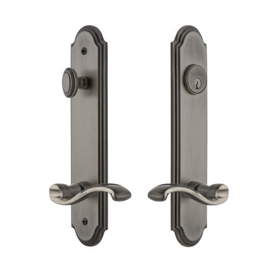 Complete Arc Entry Lever Set with Single Cylinder Deadbolt