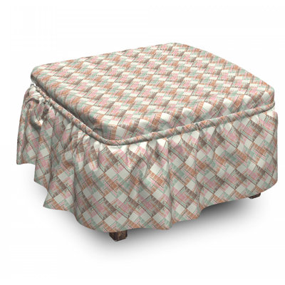 Box Cushion Ottoman Slipcover