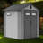6X6 FT Outdoor Resin Storage Shed with Lockable Door, Windows & Vents