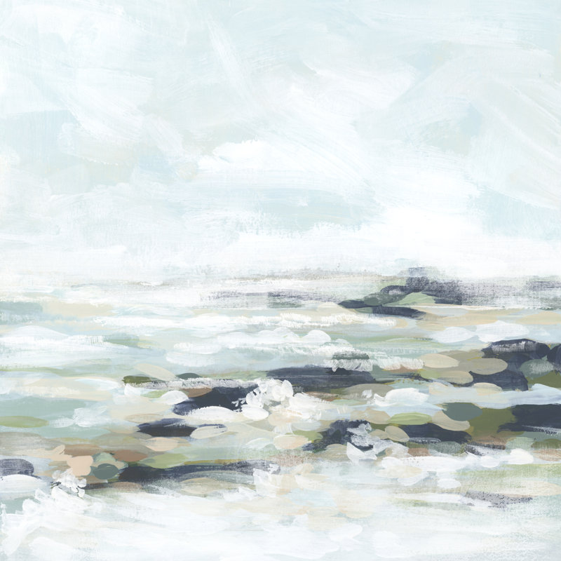 Tamathy Seafoam Shoals II by June Erica Vess - Wrapped Canvas Print, 30 cm H x 30 cm W