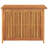 vidaXL Outdoor Storage Box , 55 Gal Deck Box, Solid Acacia Wood with Water-Resistant Bag, Natural 29.5"x29.5"x22.8"