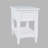 Pearce Modern Farmhouse Chairside End Table with Storage Shelf - White-344224223