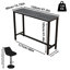 Maurietta Stone Top Metal Base Dining Table-1771654861
