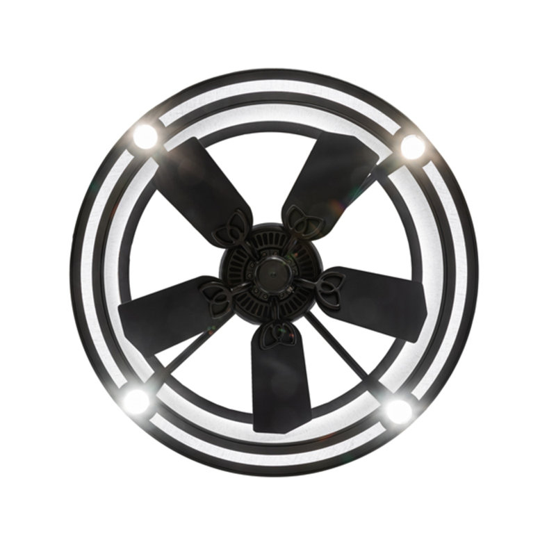 Smythe Craftsman LED Downrod Ceiling Fan