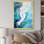 Vue aérienne du paysage de glacier Artic I - art mural sur toile Glacier